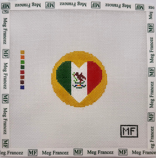 Heart Flag - Mexico