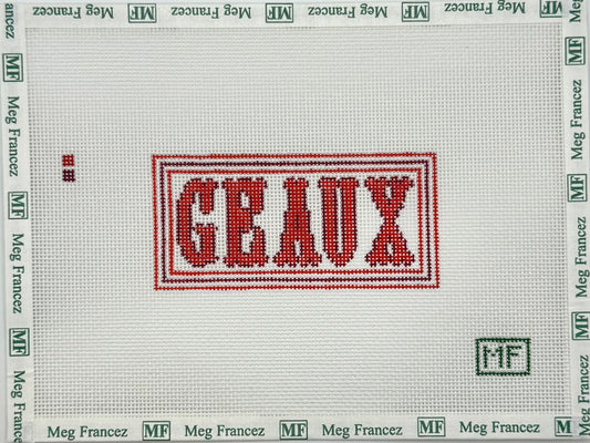 GEAUX - Red and Red