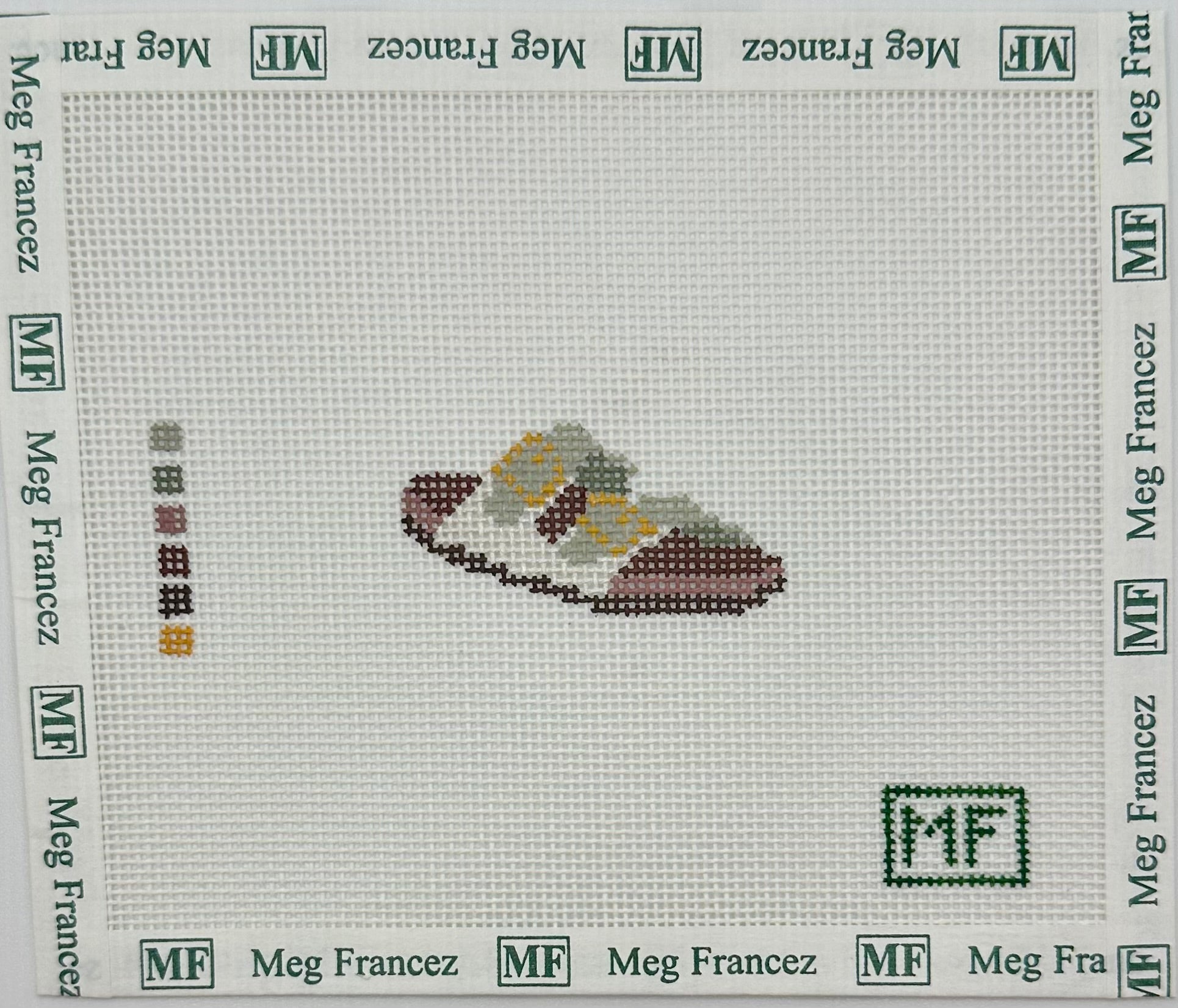 Leather Sandal Mini Needlepoint Canvas – MF Needlepoint by Meg