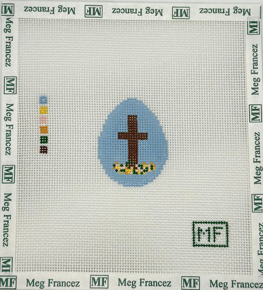 Egg Mini - Cross with Flowers