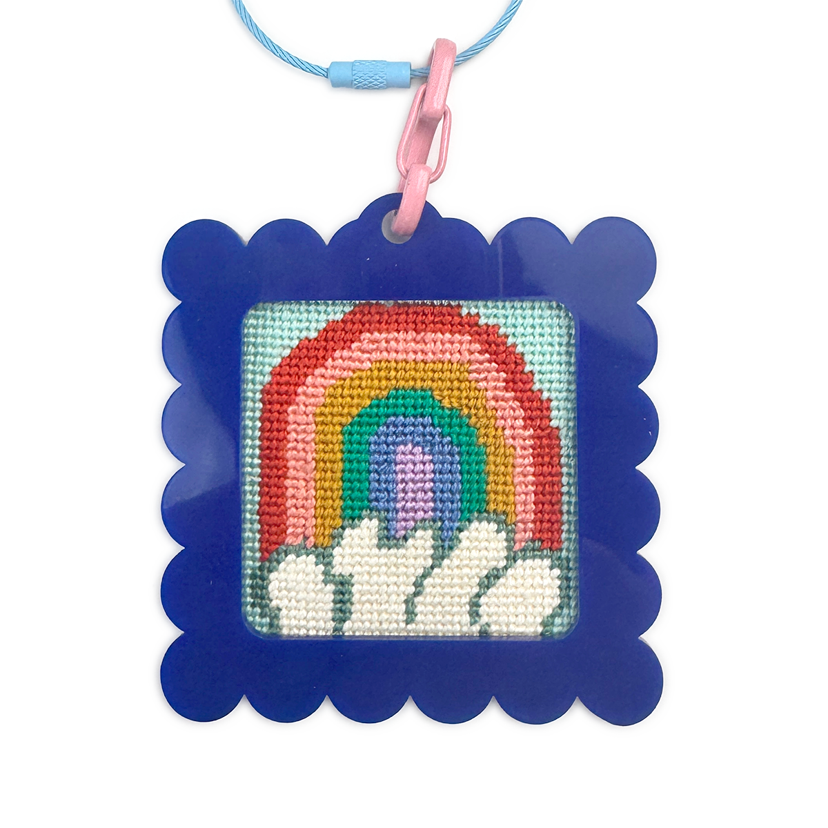 Bag Tag: Large Scallop Square
